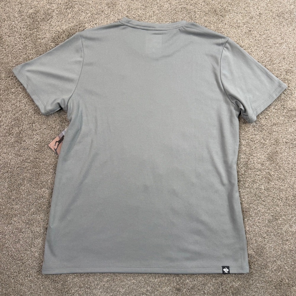 Rabbit Run Day Tee Quarry Mens L Gray Athletic Performance Running Shirt NWT - Picture 8 of 8